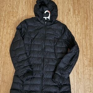 Eddie Bauer Women's Black Hooded Puffer Coat